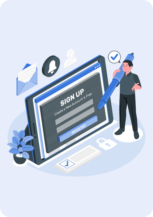 Sign up illustration
